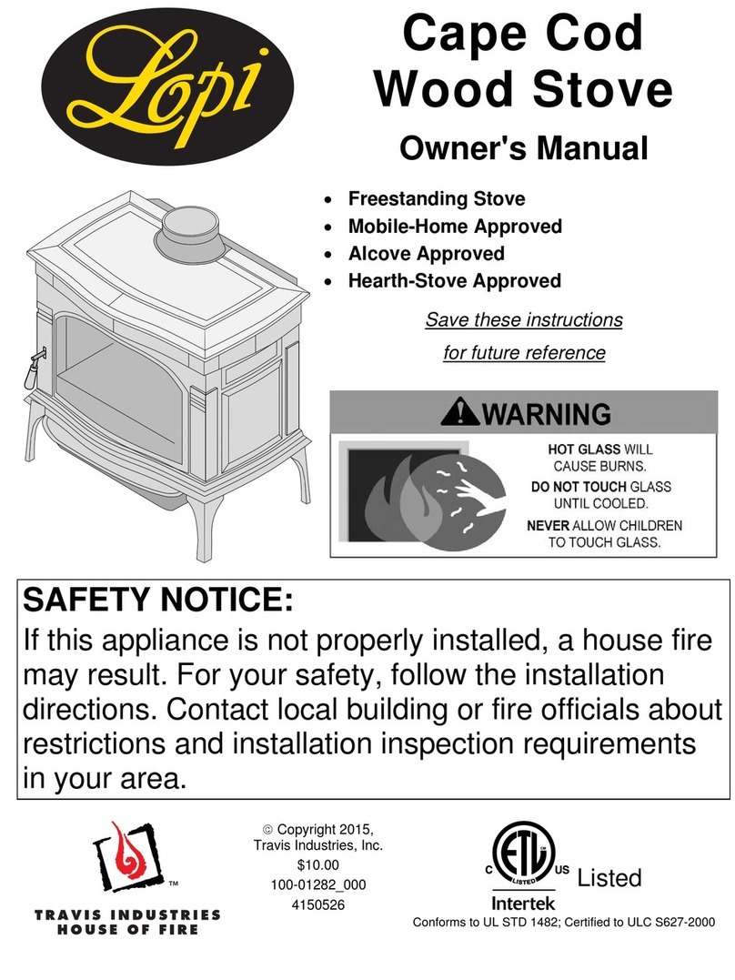 Travis Industries Lopi owner's manual