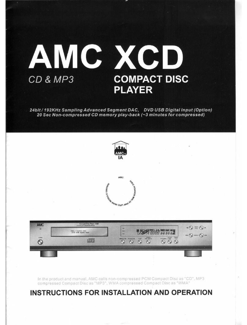 AMC XCD Instructions for installation and operation