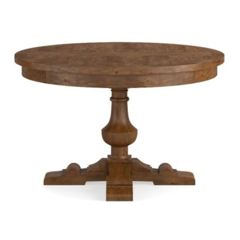 Williams-Sonoma Round Balustrade Table User manual Williams-Sonoma Round Balustrade Table User manual