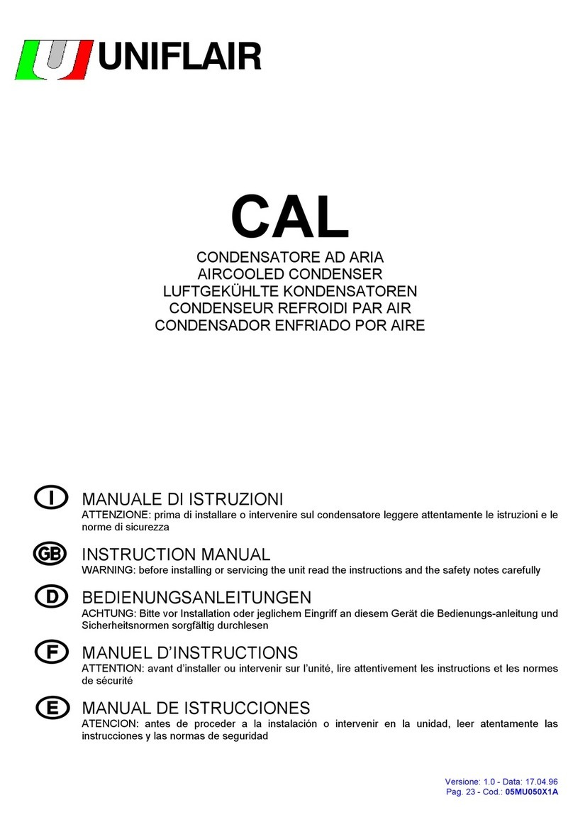 Uniflair CAL 0251 User manual