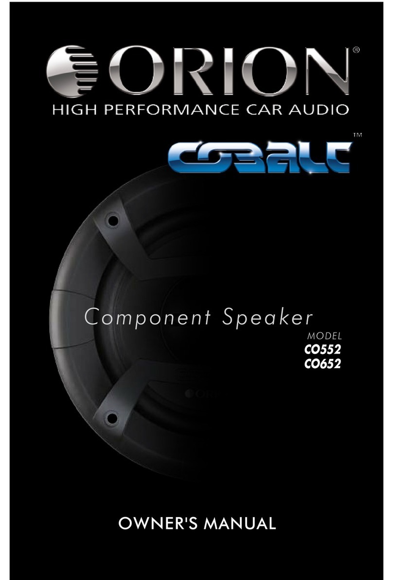 Orion Cobalt CO552 owner's manual