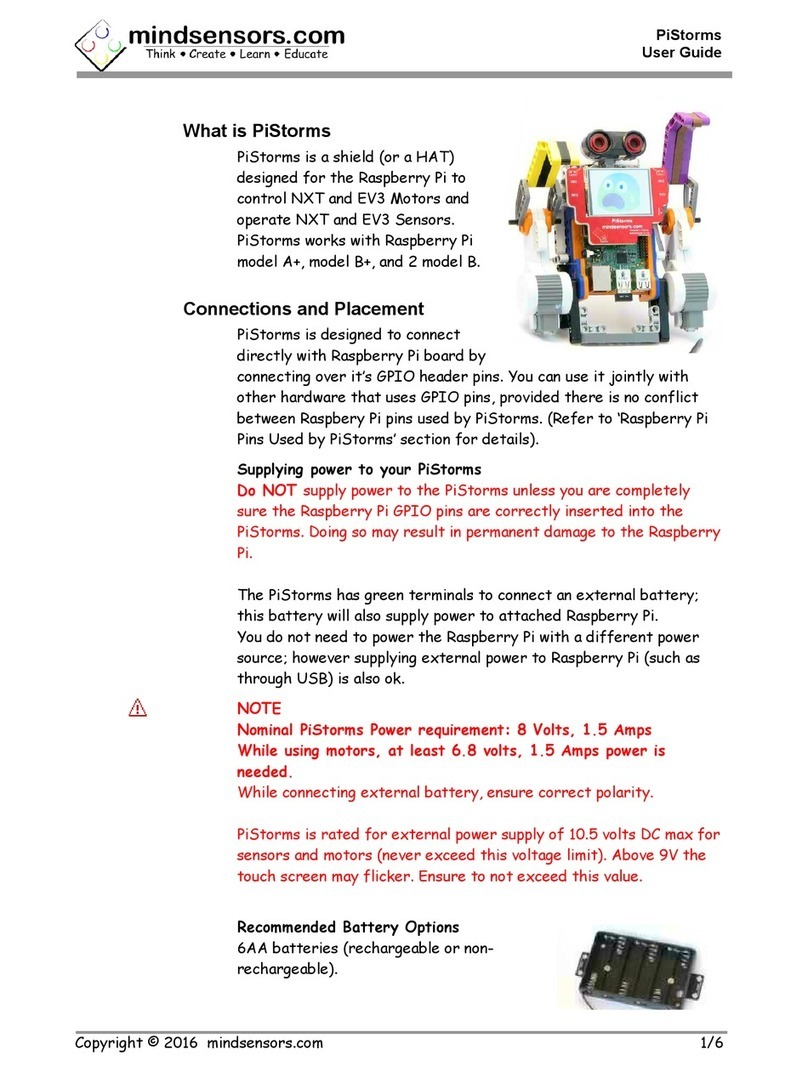Mindstorm PiStorms User manual