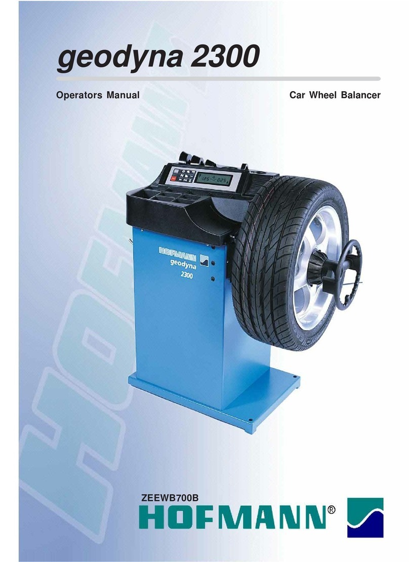 Hoffmann geodyna 2300 Operator's manual
