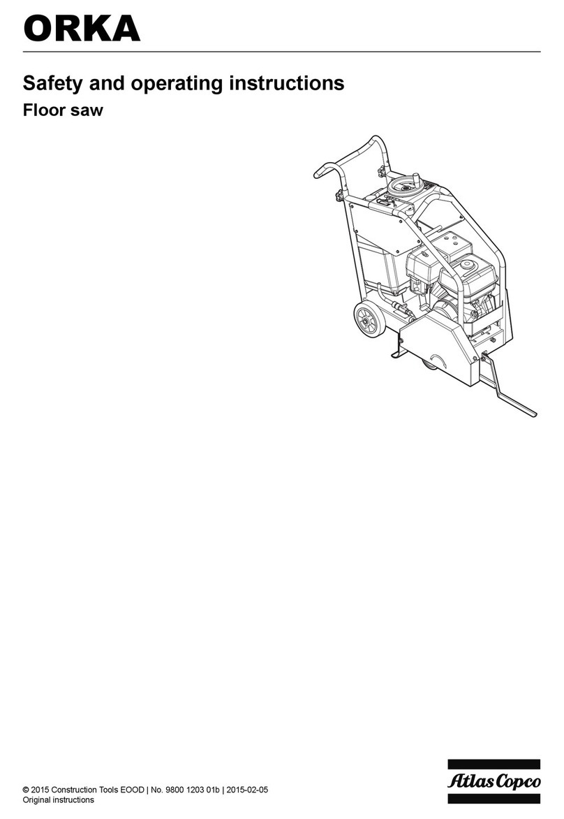 Atlas Copco ORKA 350/450 Safety and operating instructions