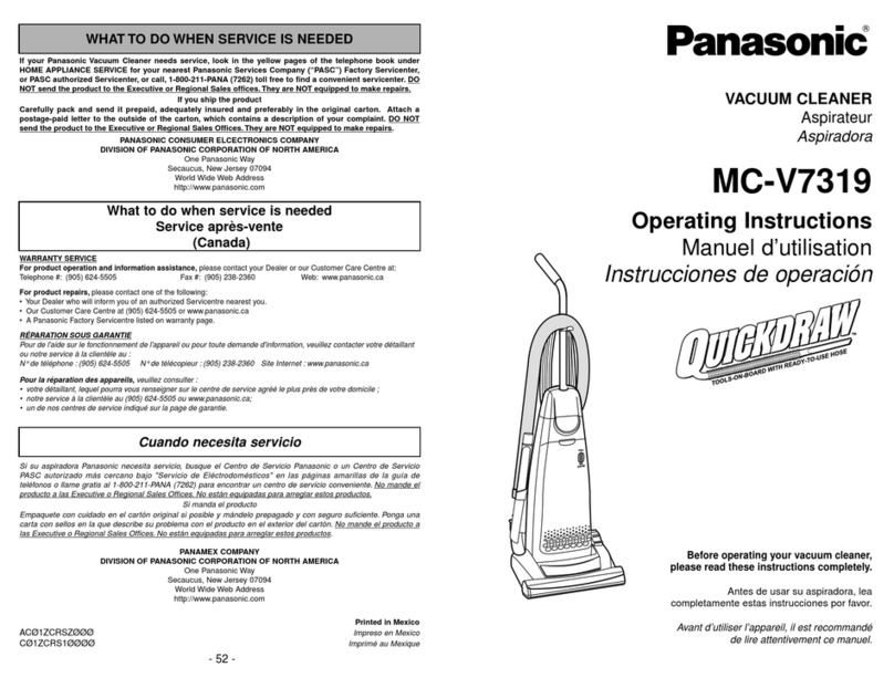 Panasonic MC-V7319 operating instructions