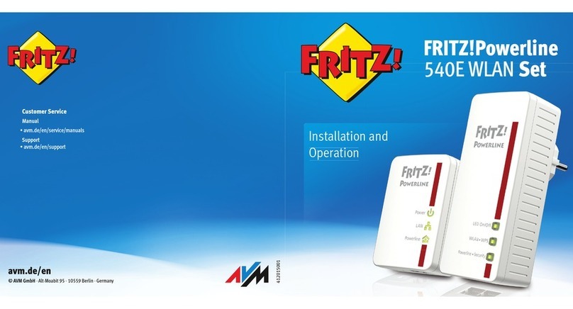 AVM 20002610 Installation and operation