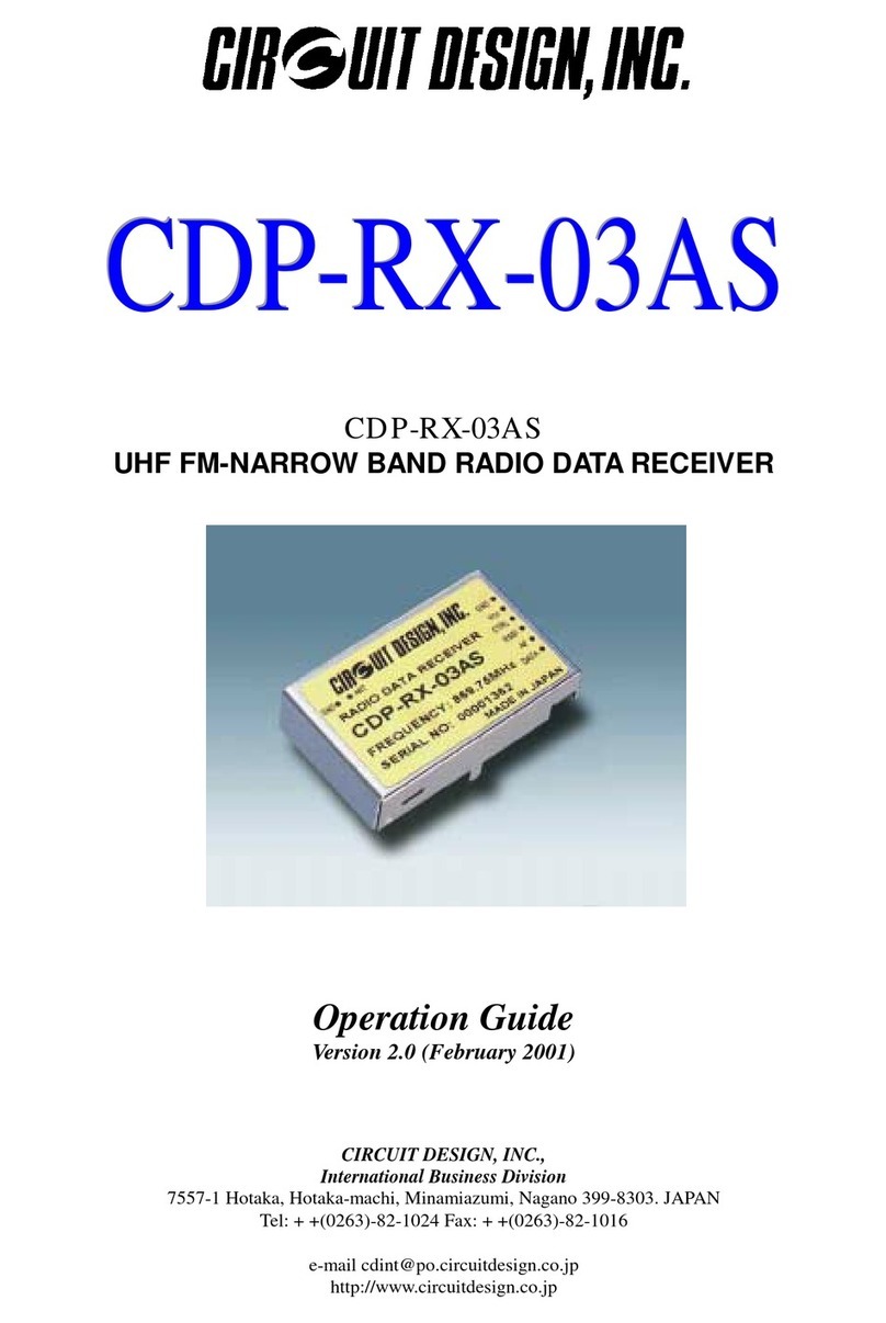 CIRCUIT DESIGN CDP-RX-03AS Operation guide