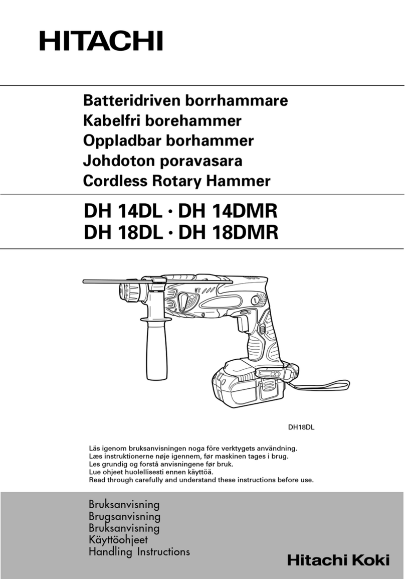 Hitachi DH 14DL Handling instructions