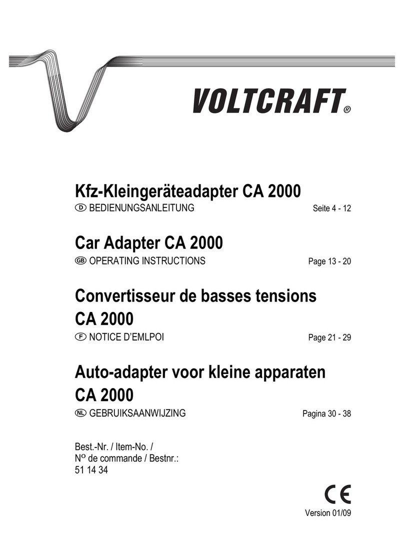 VOLTCRAFT CA 2000 User manual