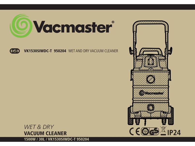 Vacmaster VK1530SIWDC-T 950204 instructions