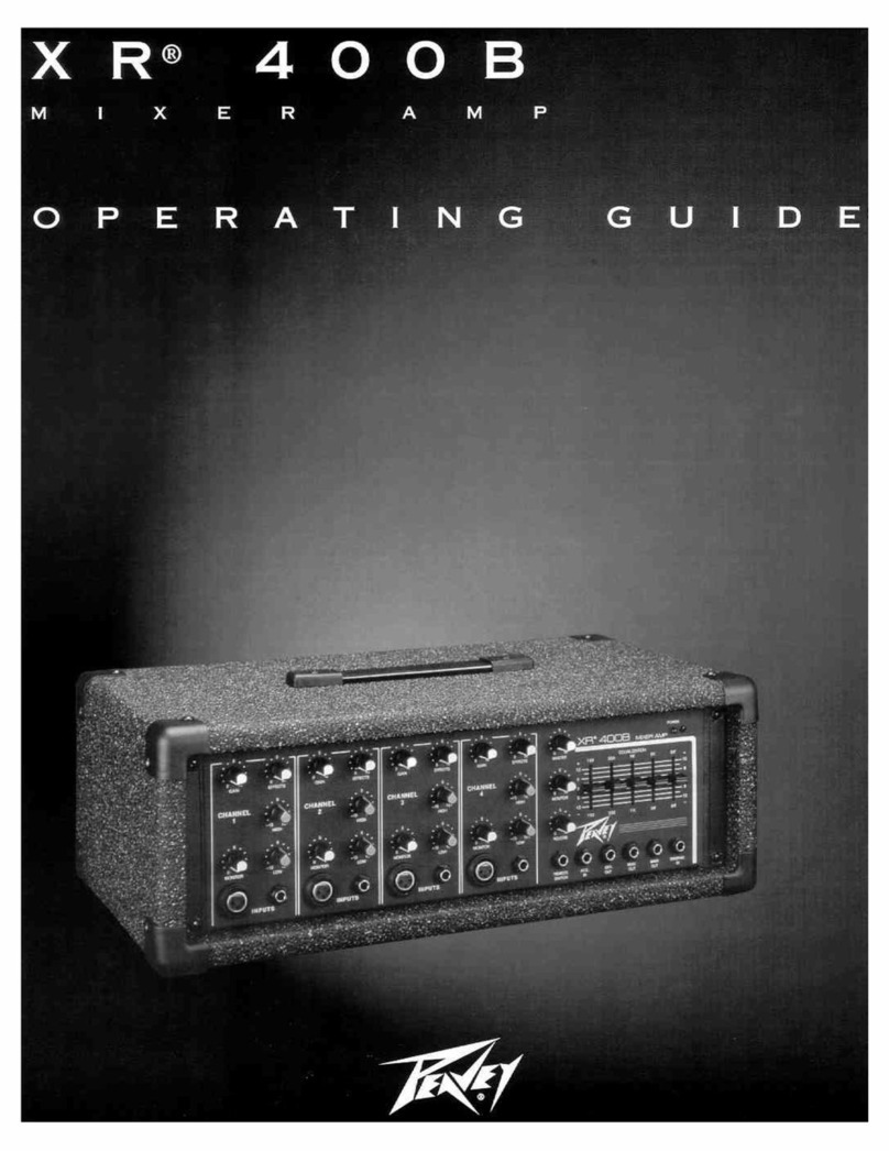 Peavey XR 400B operating guide