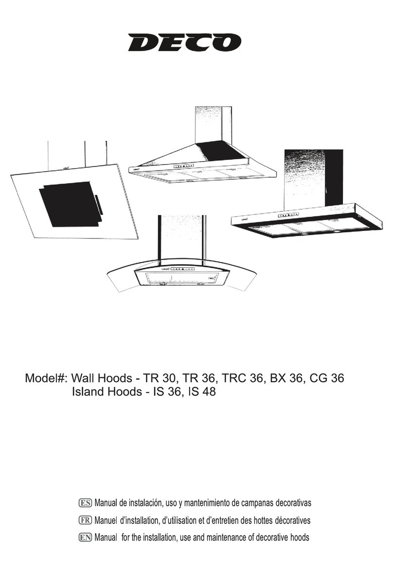 Deco TR 30 Manual for the installation, use and maintenance