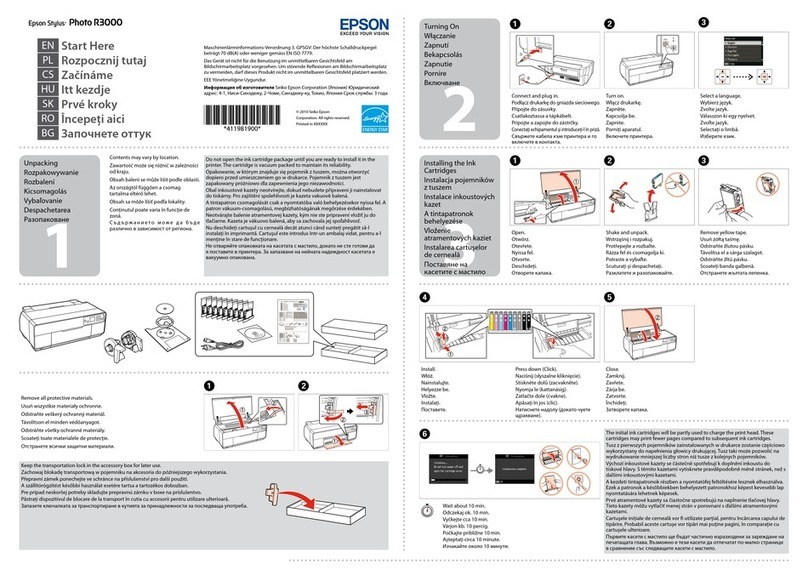 Epson Stylus Photo R3000 Series Instruction Manual