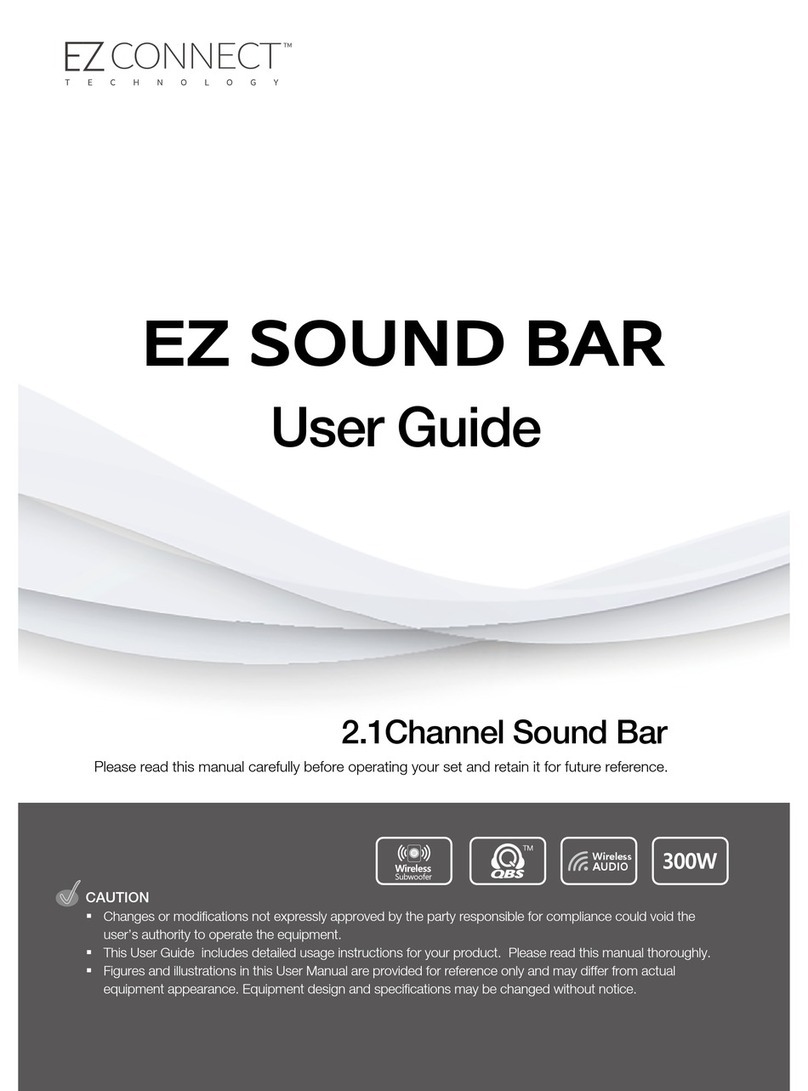 EZ CONNECT EZ SOUNDBAR user guide EZ CONNECT EZ SOUNDBAR user guide