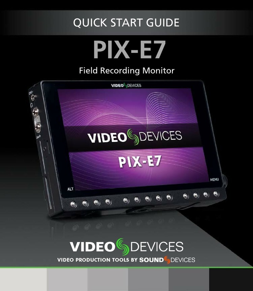 Sound Devices PIX-E7 quick start guide