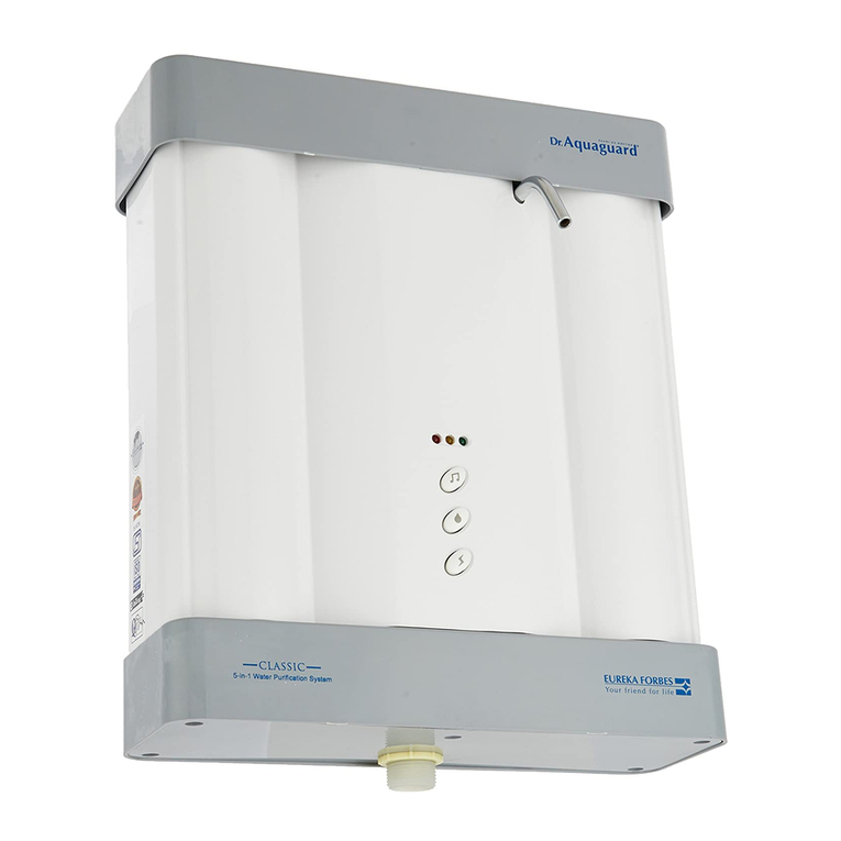 Eureka Forbes dr. aquaguard classic uv+ user manual