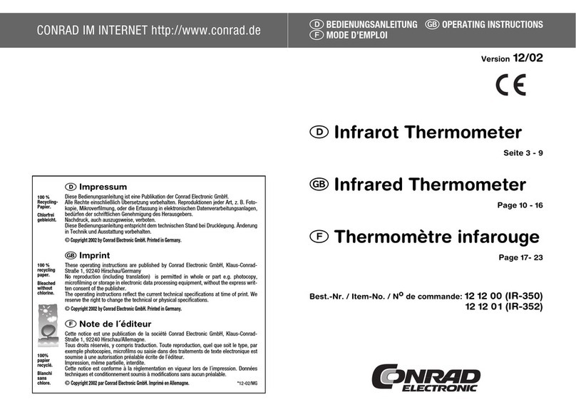 Conrad IR-350 operating instructions