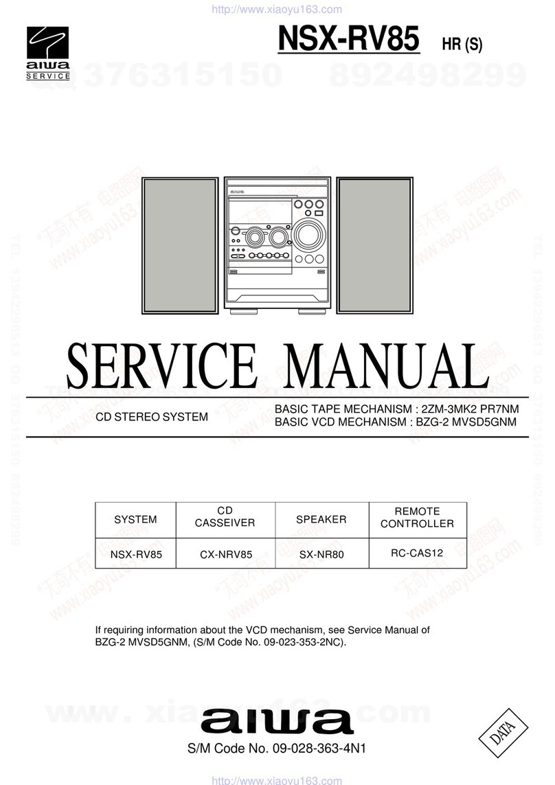 Aiwa NSX-RV85 Service manual