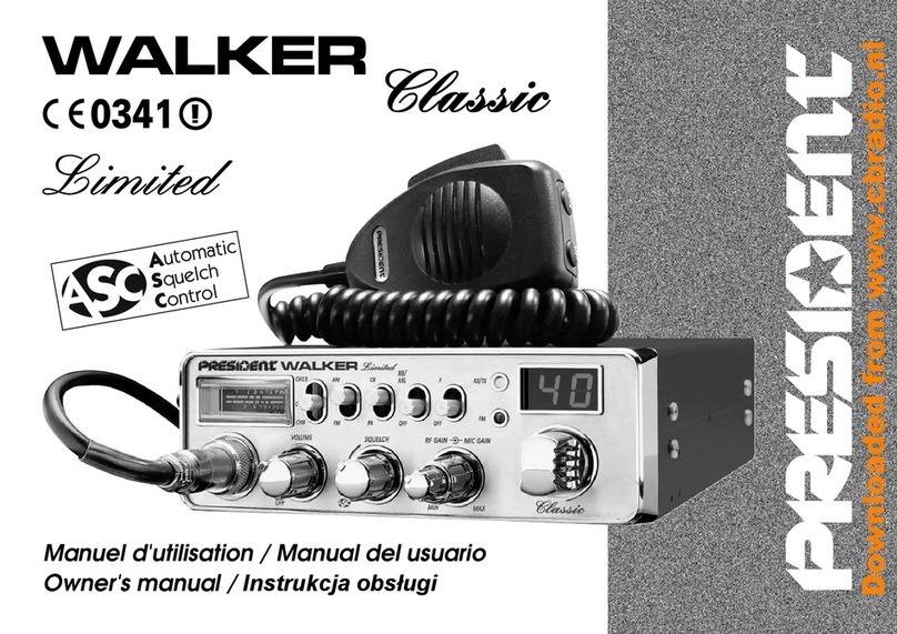 PRESIDENT WALKER ASC Classic User manual
