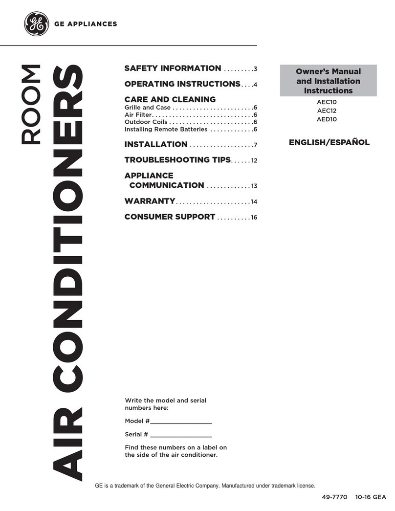 GE AEC10 Operating instructions