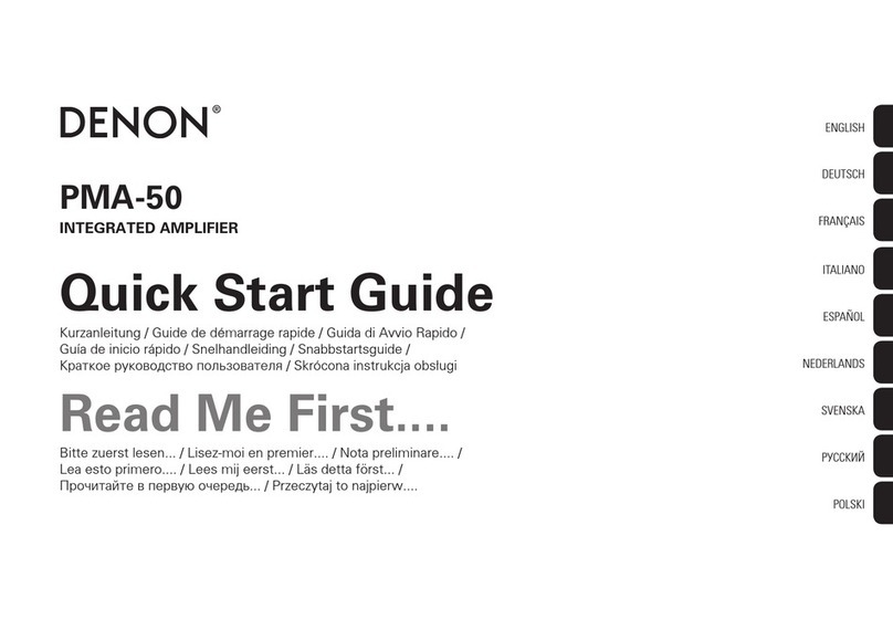 Denon PMA-50 User manual