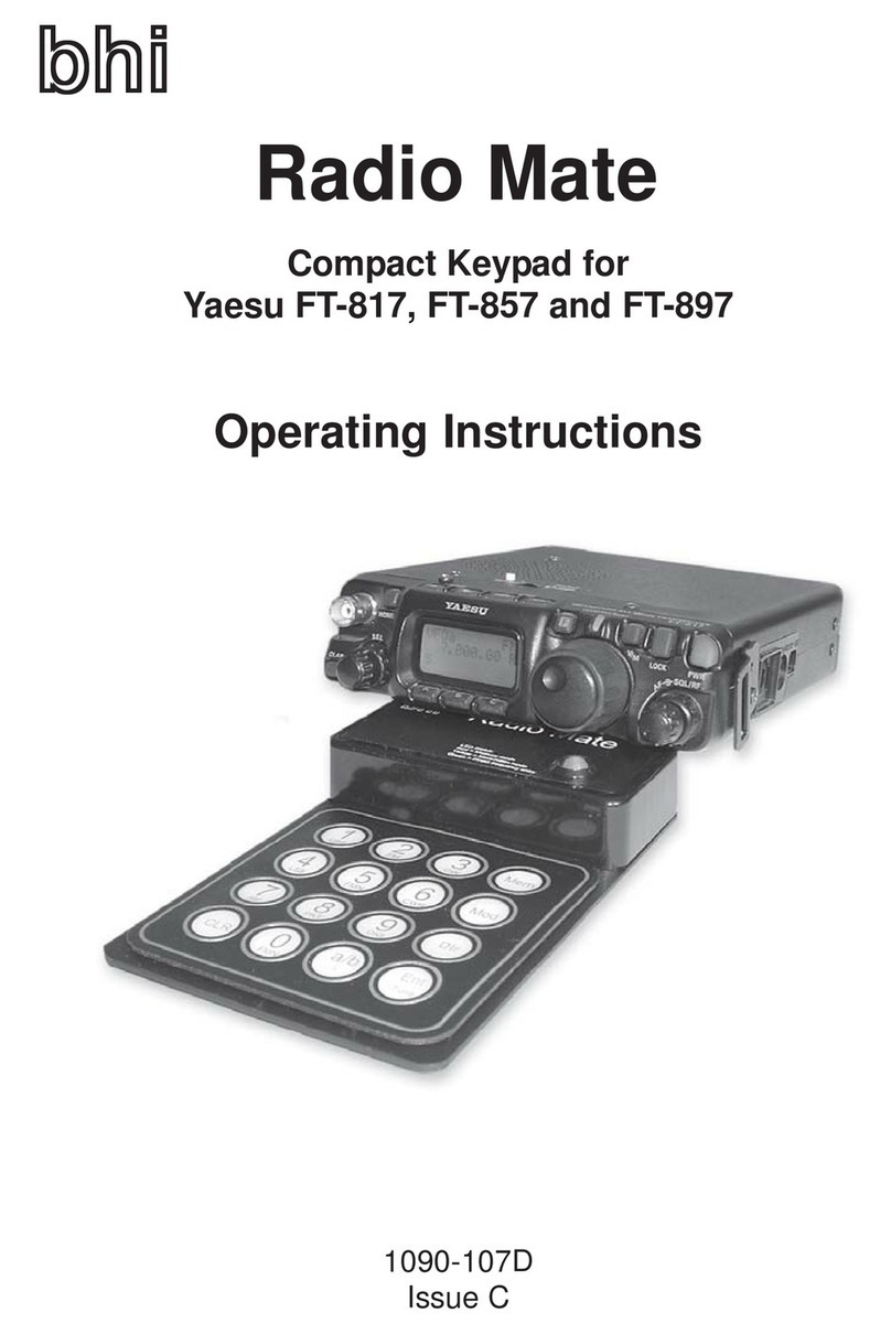 BHI Radio Mate User manual