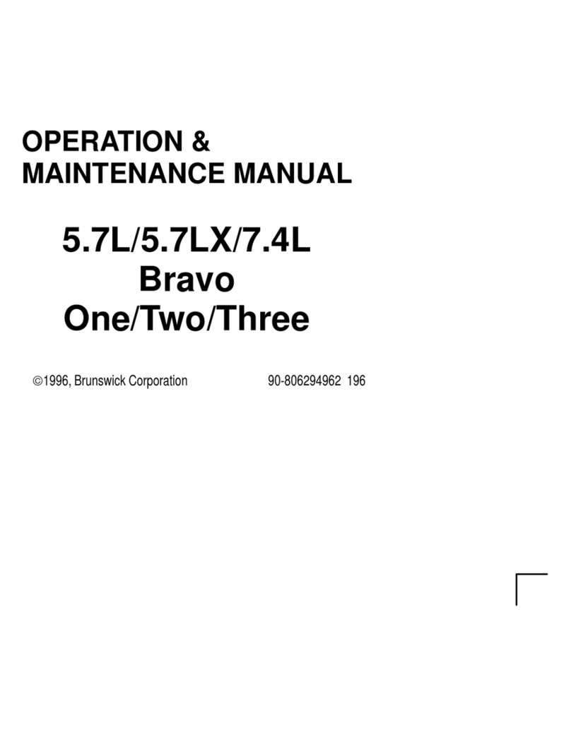 Brunswick bravo one Operation & maintenance manual