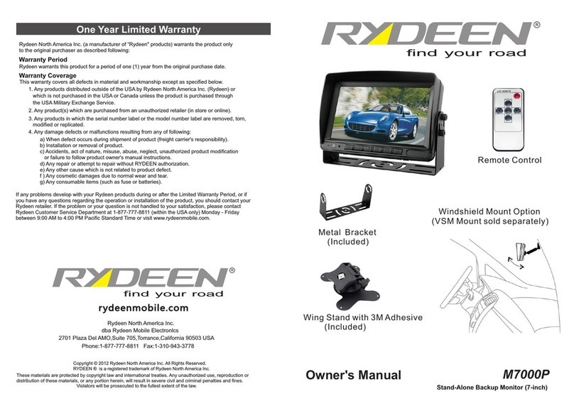 Rydeen M7000P User manual