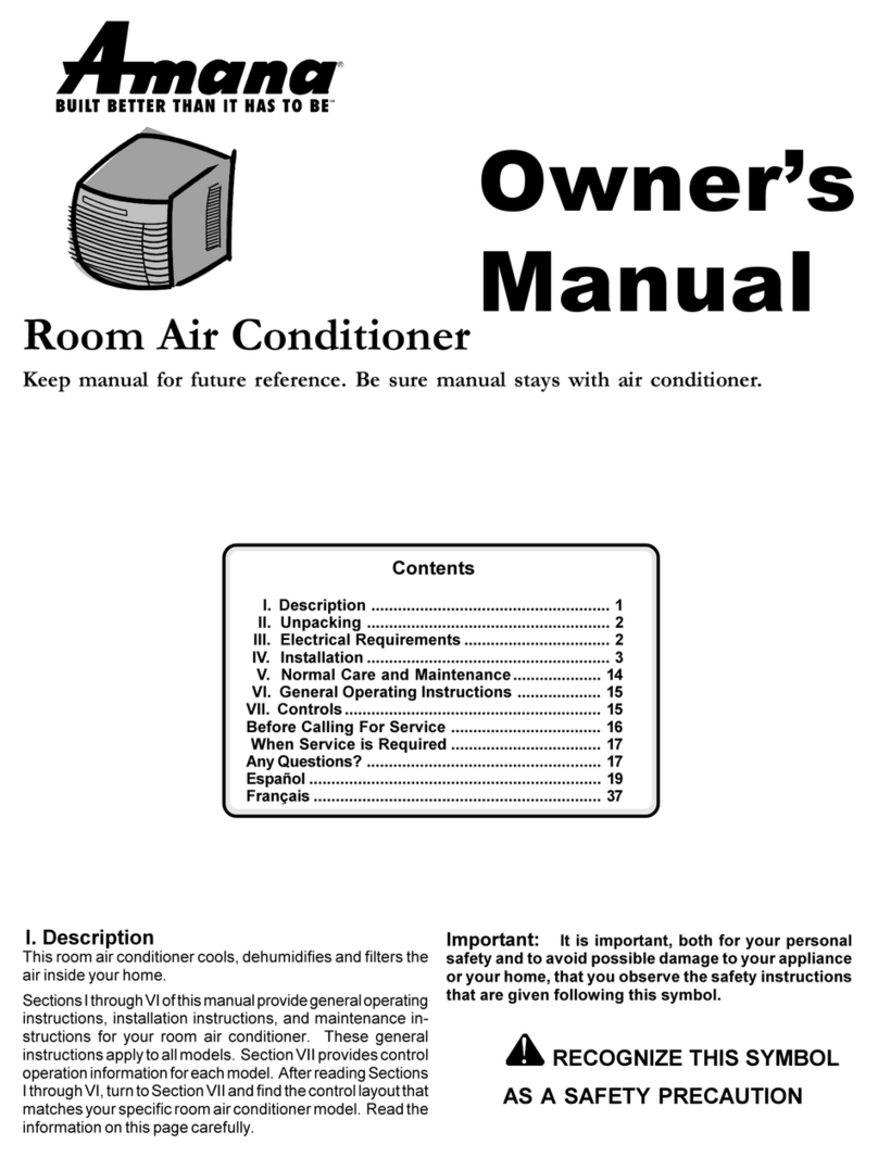 Amana AAC051SRA User manual