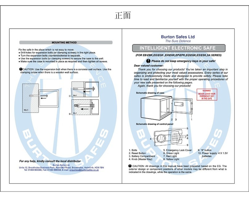 Burtonsafes Standard MK/II User manual