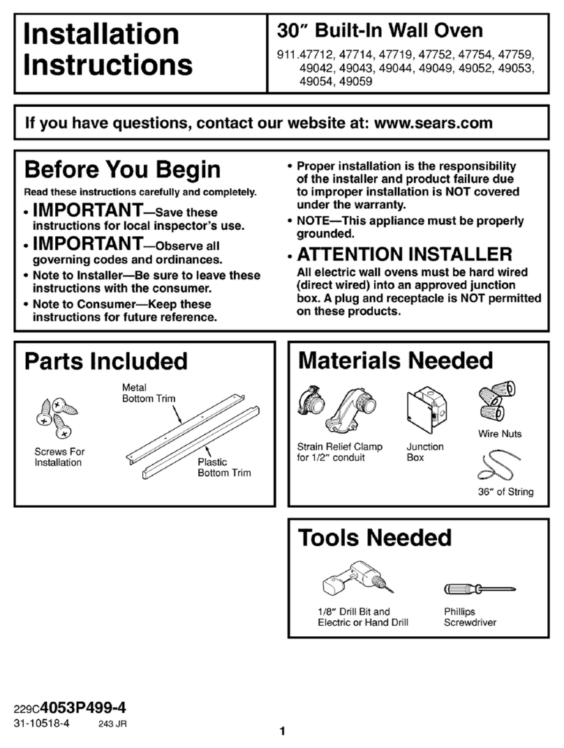 Kenmore 911.47712 User manual Kenmore 911.47712 User manual