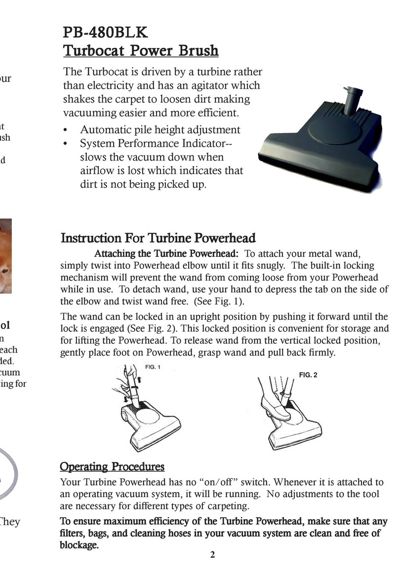 VacuMaid Turbocat pb-480blk instruction manual