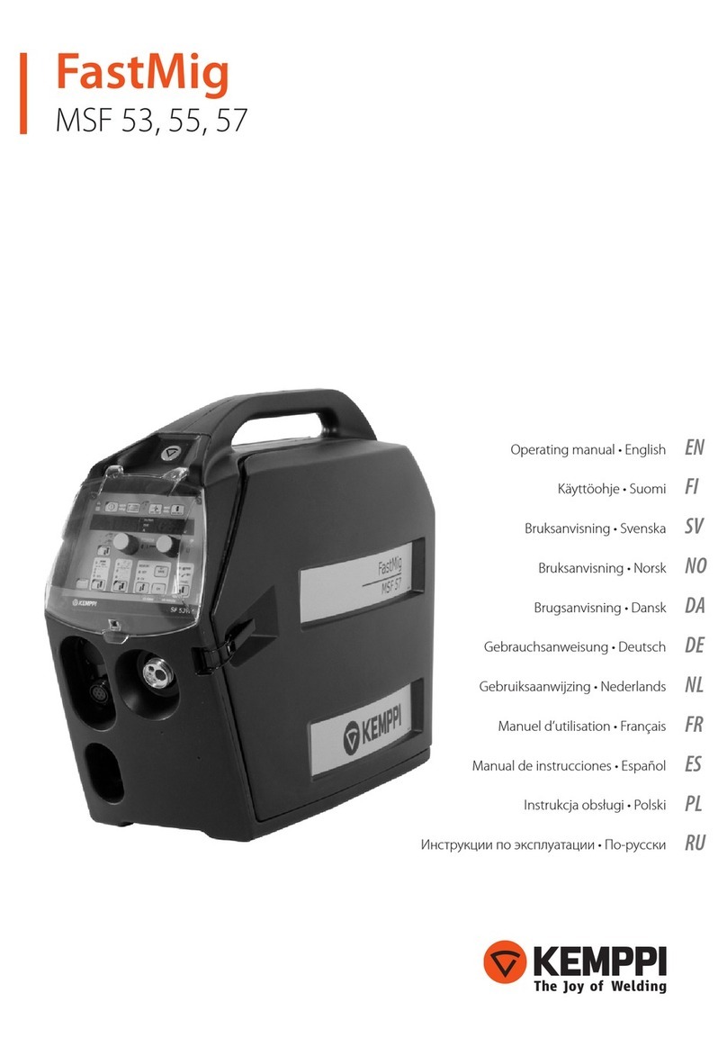 Kemppi FastMig MSF 53 User manual Kemppi FastMig MSF 53 User manual