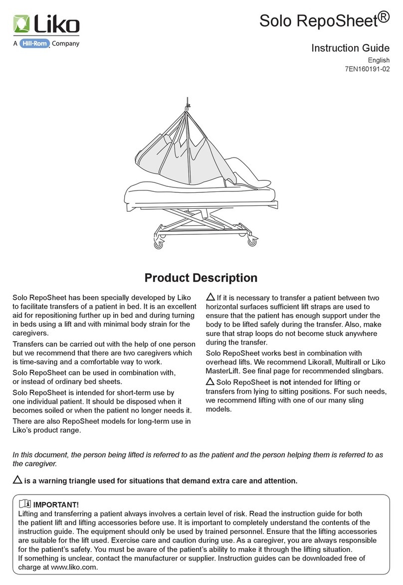 Liko solo reposheet Instruction guide