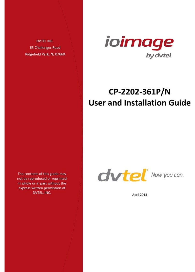 DVTEL ioimage CP-2202-361P/N User and installation guide