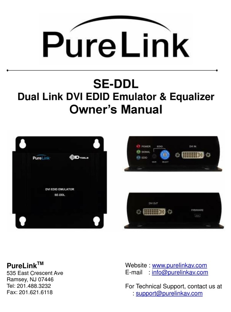 PureLink SE-DDL User manual