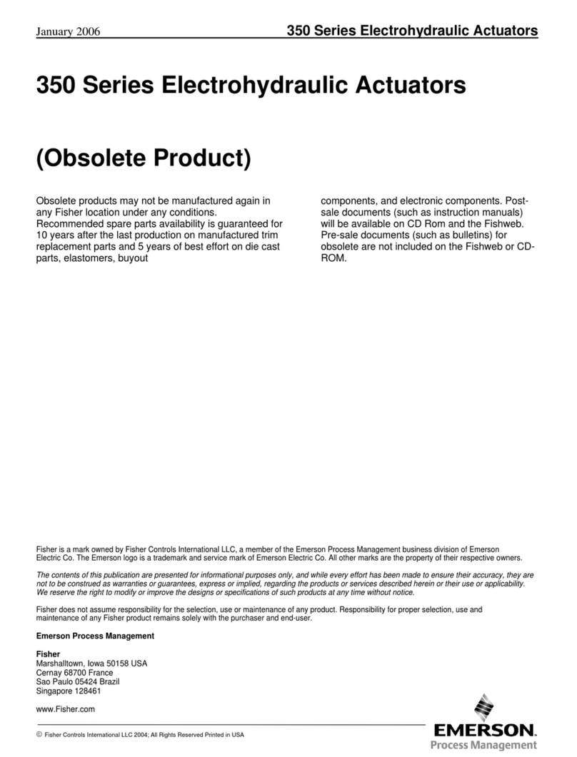 Emerson 350 series User manual