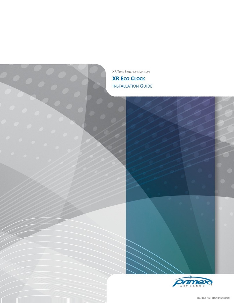 Primex XR series User manual
