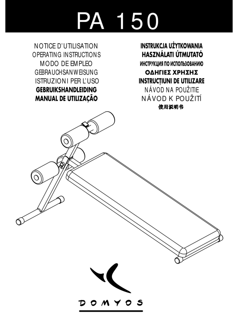 Domyos PA 150 operating instructions