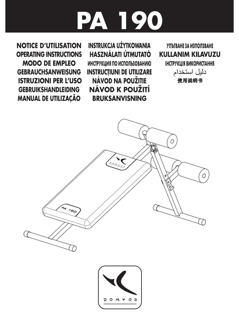 Domyos PA 190 User manual