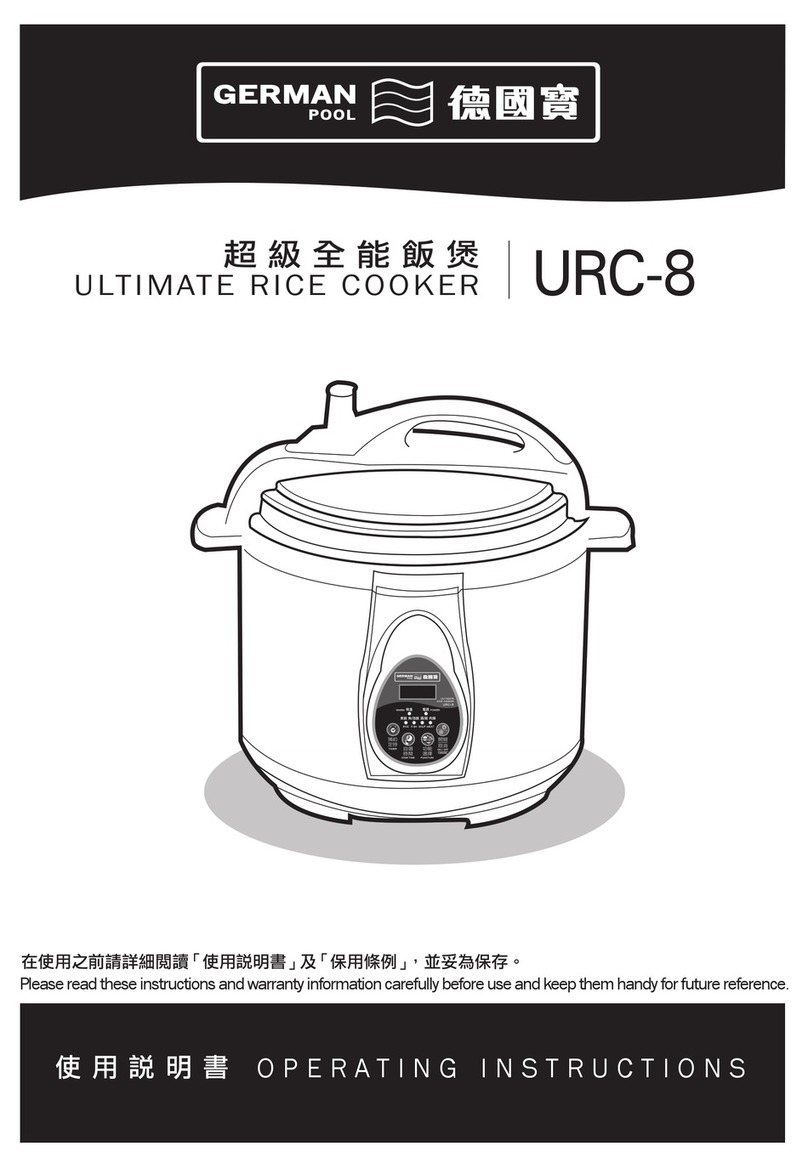 German pool URC-8 operating instructions