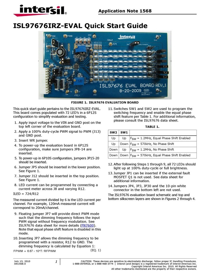 Intersil ISL97676IRZ quick start guide
