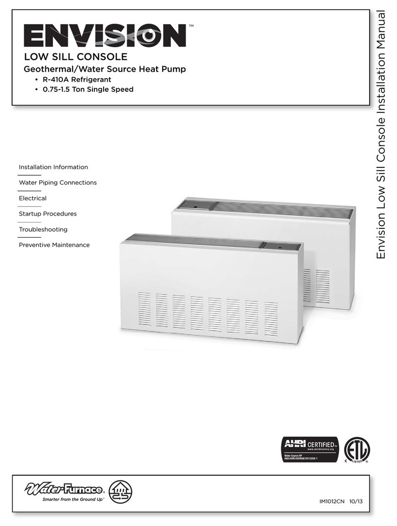 Water Furnace Envision Series Console installation manual Water Furnace Envision Series Console installation manual