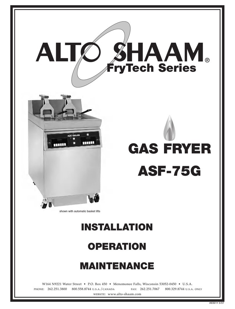 Alto-Shaam FryTech ASF-75G User manual