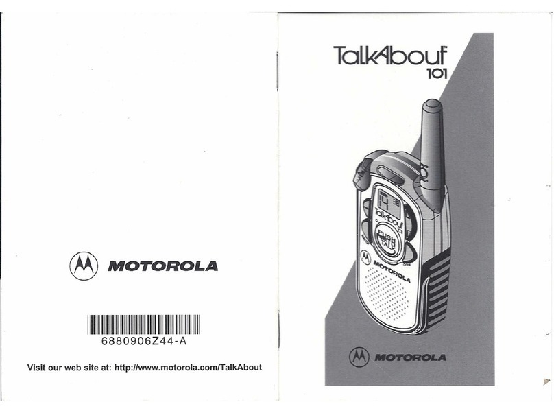 Motorola Talkabout 101 User manual