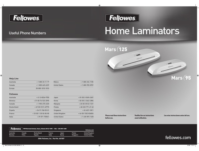 Fellowes Mars 95 manual