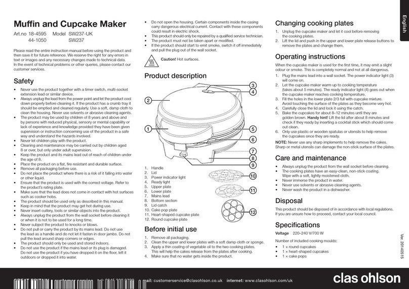 Clas Ohlson SW237-UK instruction manual