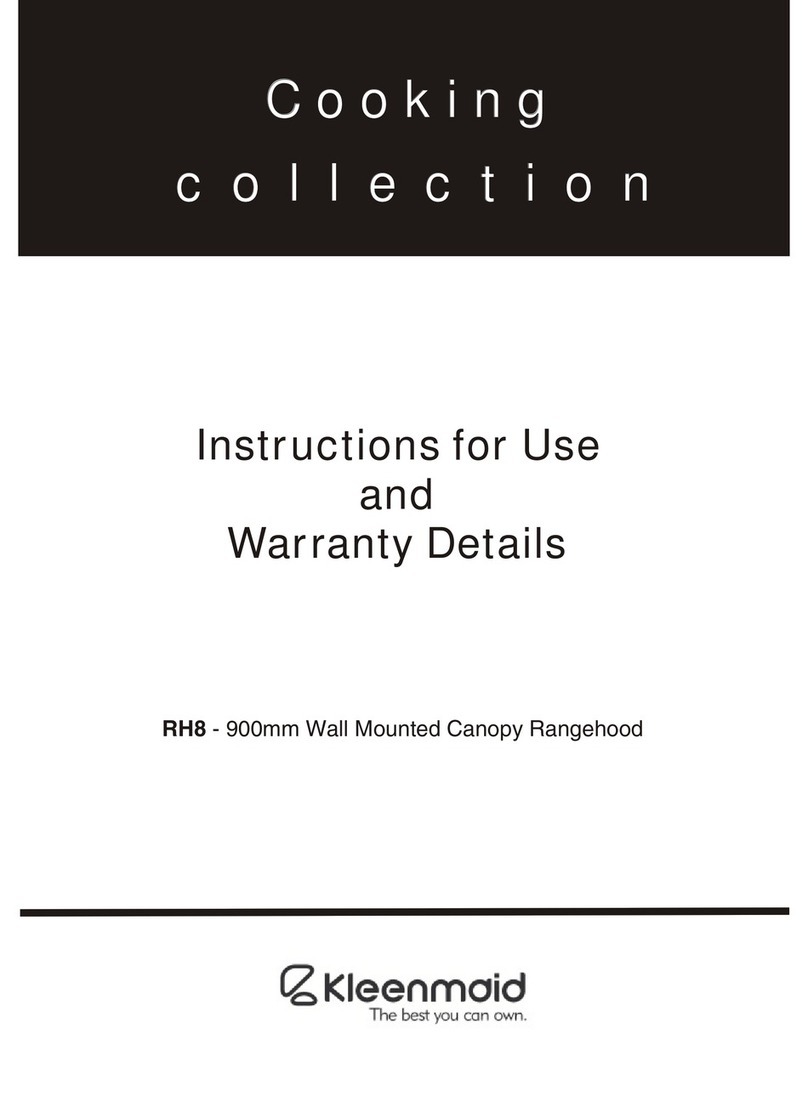 Kleenmaid RH8 Instructions for use