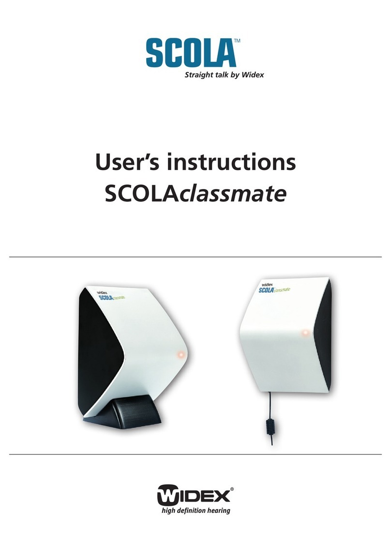 Widex scolaclassmate User instructions