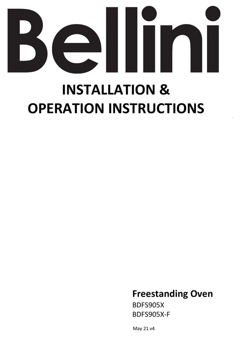 Bellini BDFS905X Installation & operation instructions Bellini BDFS905X Installation & operation instructions
